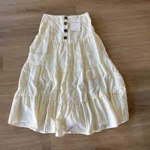 DownEast Women’s Maxi Skirt Size XS Cream